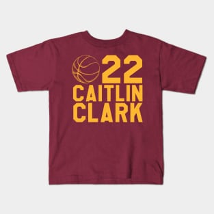 caitlin clark 22 Kids T-Shirt